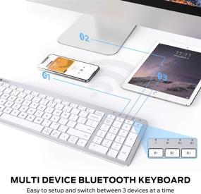 img 3 attached to IClever Беспроводная Bluetooth Заряжаемая Эргономичная Связь