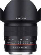 📷 samyang sy10maf-n: black 10mm f2.8 ed as ncs cs lens for nikon dslrs with ae chip - ultra wide angle lens with auto metering capabilities logo