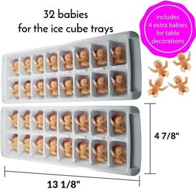 img 2 attached to 👶 My Water Broke Baby Shower Game: Fun-filled Ice Breaker with Mini Plastic Babies - Original 32 People Classic Design Tan Babies (Colorful Design) by Shower Games & Co.