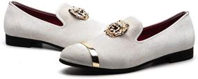 img 2 attached to MEIJIANA Classic Loafers: Elegant Leather Wedding Men's Shoes in Loafers & Slip-Ons