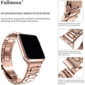 img 1 attached to Совместимый с Fullmosa ремешок для Apple Watch 38 мм 40 мм 41 мм 42 мм 44 мм 45 мм