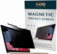 💻 magnetic-laptop privacy screen filter: 15.6" (16:9), anti-glare, easy installation, uv & blue light reduction logo