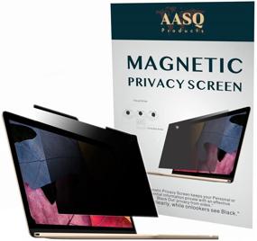 img 4 attached to 💻 Magnetic-Laptop Privacy Screen Filter: 15.6" (16:9), Anti-Glare, Easy Installation, UV & Blue Light Reduction