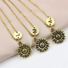 img 1 attached to 🌻 Shiny 18K Gold Sunflower Bracelets: Perfect Birthday Gifts for Women, Teen Girls, Best Friends, and Daughters - Initial Jewelry for that Special Sunshine in Your Life!