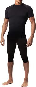 img 1 attached to 🏃 Advanced Performance: Defender Men's Cool Dry Compression Baselayer for Quick Dry Running