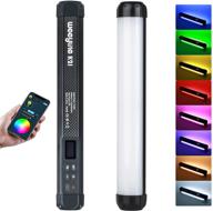 🌈 rgb handheld light wand: full color 2500-8500k, app control, rechargeable battery - ideal for portrait lighting, video recording, and tiktok" logo