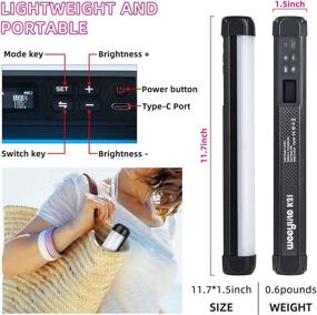 img 1 attached to 🌈 RGB Handheld Light Wand: Full Color 2500-8500K, App Control, Rechargeable Battery - Ideal for Portrait Lighting, Video Recording, and TikTok"
