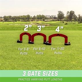 img 1 attached to Improve Your Putting with GoSports Align Putting Gates Practice Set: Premium Metal Gates for Pro-Level Training on The Green or at Home