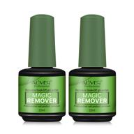 💚 green 2 pack magic nail polish remover: quick, easy, and professional gel, acrylic, and shellac nail removal, no foil or wraps needed, gentle on nails logo