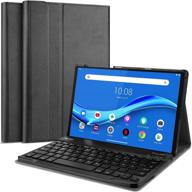 💻 procase lenovo tab m10 fhd plus keyboard case 10.3 inch (2020 2nd generation), slim lightweight smart cover with detachable wireless keyboard for lenovo tab m10 plus tb-x606f tb-x606x – black logo