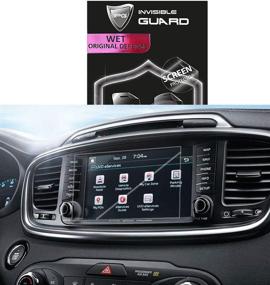 img 4 attached to 📱 Premium Invisible Ultra HD Clear Film Protector for KIA Optima Soul SPORTAGE 8 UVO 2014-2017 Navigation Touch Screen - Anti Scratch Skin Guard - Smooth, Self-Healing, Bubble-Free