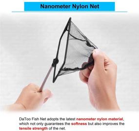 img 1 attached to 🐠 DaToo Fish Net for Betta Fish Tank - Nano Nylon Net with Extendable Handle, 1 Year Warranty