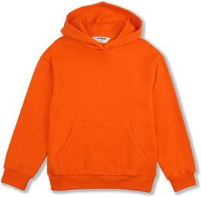 img 4 attached to 👕 Comfortably Stylish: JIAHONG Fleece Pullover Hoodie Sweatshirt for Boys