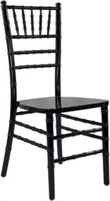 img 4 attached to Stylish Black Wood Chiavari Chair: Experience the Advantage