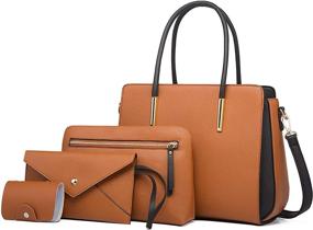 img 4 attached to 👜 Stylish Leather Women's Crossbody Handbags & Wallets: Versatile Shoulder Bags for Ladies