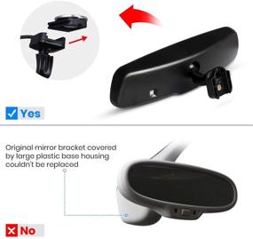img 1 attached to 🚗 Auto-Vox T2 Backup Camera Kit: OEM Rear View Mirror Monitor with IP68 Waterproof Rear View Camera & Super Night Vision for Parking & Reversing