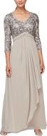 👗 stunning lace empire waist dress - alex evenings women's long top logo