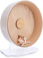 🐹 niteangel acrylic hamster exercise wheel with soft cork track: ideal for hamsters, gerbils, lemmings, mice, and other small animals! логотип