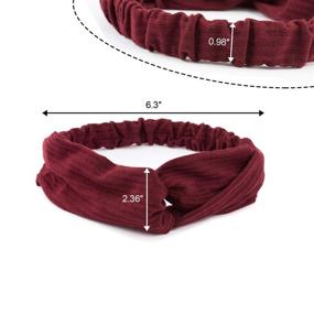 img 3 attached to 🌸 EAONE 16 Pcs Boho Floral Headbands for Women - Fashion Bandeau Headbands with Elastic Hair Bands, Criss Cross Twisted Head Wraps - Perfect Gifts for Women and Moms on Christmas/Birthday