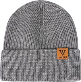 img 4 attached to 🧣 Warm and Stylish VIPPER Men's Knit Skull Cap: The Perfect Winter Beanie Hat for Men and Women