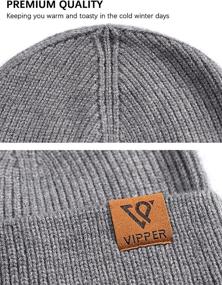 img 3 attached to 🧣 Warm and Stylish VIPPER Men's Knit Skull Cap: The Perfect Winter Beanie Hat for Men and Women