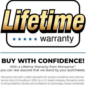 img 1 attached to 💻 Кабель Monoprice 6 футов с золотым покрытием USB 2.0 тип A-тип B - 28/24AWG, черный