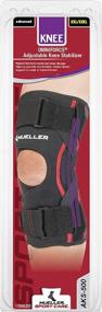 img 1 attached to 🩺 Mueller Omniforce Adjustable Knee Stabilizer Aks-500: Black, Large/Extra Large for Optimal Support