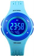 🌈 kids waterproof digital outdoor sport watches for ages 5-10 - cute, multifunctional, and luminous! logo