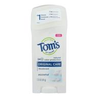 🌿 tom's of maine unscented natural deodorant stick 2.25 oz (pack of 3) logo