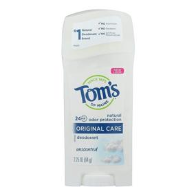 img 1 attached to 🌿 Tom's of Maine Unscented Natural Deodorant Stick 2.25 oz (Pack of 3)