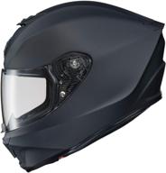 🦂 scorpion r420 matte black helmet - medium size logo
