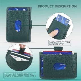 img 2 attached to 🔒 Advanced Krone Kalpasmos RFID Blocking Wallet with Multi-Slots and Minimalist Design for Men's Accessories, Card Cases & Money Organizers