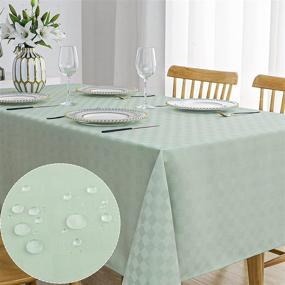 img 4 attached to Lipo Decorative Tablecloth: Spill-Proof and Resistant - Enhanced for Superior SEO