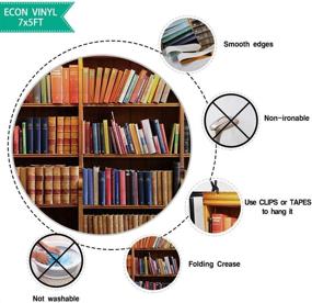 img 2 attached to 📚 Capture the Essence of Knowledge: Allenjoy 7x5ft Vintage Bookshelf Backdrop – Perfect for School, Library, and Graduation Photography Sessions