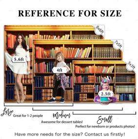 img 1 attached to 📚 Capture the Essence of Knowledge: Allenjoy 7x5ft Vintage Bookshelf Backdrop – Perfect for School, Library, and Graduation Photography Sessions