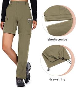 img 2 attached to 👖 Cycorld Women's Hiking Pants: Convertible, Quick-Dry, Lightweight, Stretchy with Zip-Off Legs and 5 Spacious Pockets for Outdoor Adventures