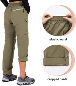 img 1 attached to 👖 Cycorld Women's Hiking Pants: Convertible, Quick-Dry, Lightweight, Stretchy with Zip-Off Legs and 5 Spacious Pockets for Outdoor Adventures