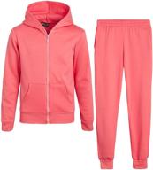 🏃 active girls' clothing: real love jogger set for girls logo