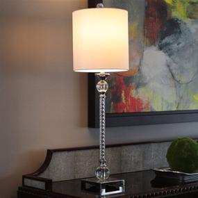 img 3 attached to 💡 Stylish Décor Therapy TL17313 Table Lamp: Chrome & Clear Acrylic Design