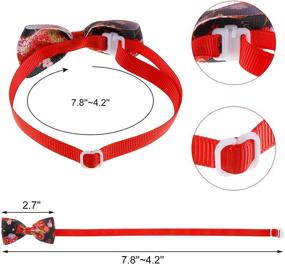 img 3 attached to 🎄 Winter Holiday Christmas Adjustable Bow Ties for Dogs and Cats - 30 Pieces Dog Ties Cat Bow Ties Collars for Small Medium Pets, Perfect for Holiday Decorations