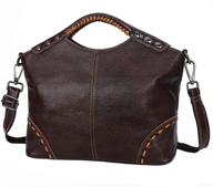 👜 vintage leather shoulder handbags crossbody for women - handbags & wallets logo