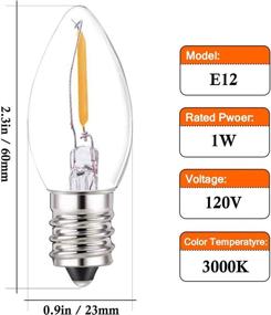 img 2 attached to Attaljus Candelabra Filament Incandescent Equivalent Bulb