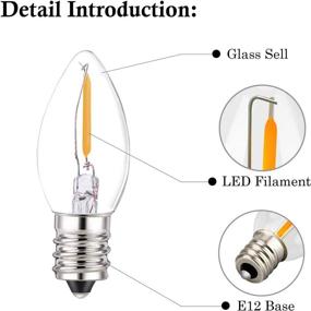 img 1 attached to Attaljus Candelabra Filament Incandescent Equivalent Bulb
