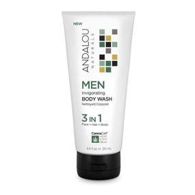 img 3 attached to 🚿 Andalou Naturals CannaCell MEN Invigorating 3-in-1 Body Wash, 8.5 oz