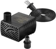 simple deluxe lgpump80g 80 gph submersible water pump: ideal for fountains, ponds, aquariums and hydroponics, with 6' cord and 2 threaded nozzles - versatile and efficient - black, 1-pack логотип