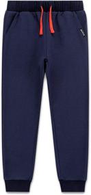 img 3 attached to 🩳 Comfortable and Stylish DEESPACE Velvet Sweatpants for Boys (Sizes 3-12years)