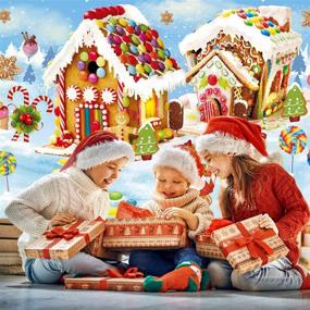 img 2 attached to Transform Your Space with Festive Christmas Supplies: Giant Gingerbread Backdrop for Holiday Wall Decorations, Party Photo Booth Props, and Winter Wonderland Atmosphere Преобразите свое пространство с праздничными рождественскими принадлежностями: Гигантская панель к праздничному украшению стены, атрибуты для фотобудки и атмосфера зимней сказки.