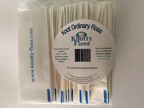 img 4 attached to 🌿 Fresh Mint Waxed Nylon Floss with Patented Plaque Grabbing Technology - Vegan - Individually Wrapped - 50 Count