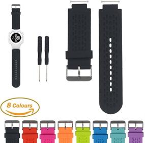 img 1 attached to 🏌️ Premium Silicone Wristband Replacement for Garmin Approach S2/S4 GPS Golf Watch