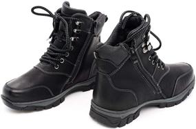 img 2 attached to Explorers Paradise: Children's Hiking Waterproof Weather Outdoor Boys' Shoes